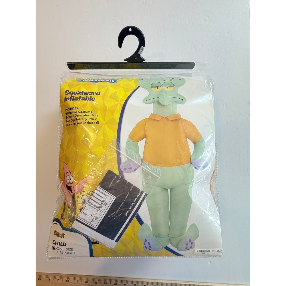 Spirit Halloween Squidward Inflatable Costume Kids Spongebob Squarepants OSFM